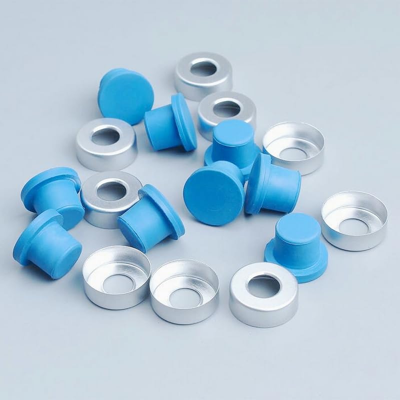 VIGAN 10PCS 12ML/15ML/20ML/25ML/30ML Transparent Anaerobic Bottles High Borosilicate Glass Bottles With Aluminum Plastic Cap Labware (10PCS/20ML), AXH16101826