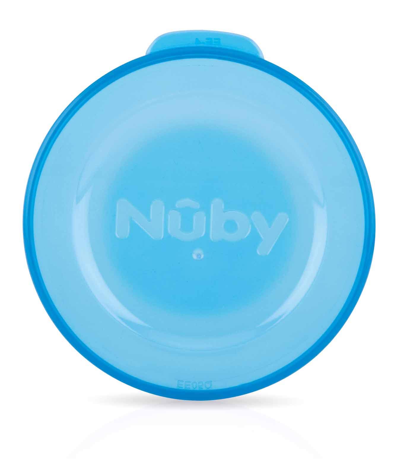 Nuby Cudowny kubek 360° z uchwytami, kubek do nauki z obręczą do picia 360°, szczelny, 240 ml, dla niemowląt i dzieci, bez BPA, zielony, 6+ mies