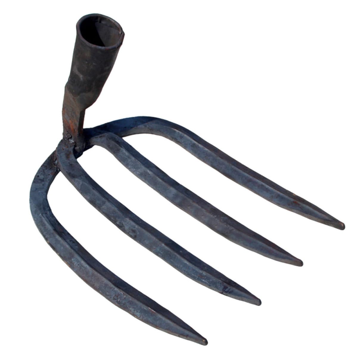 4-zinken Gartenrechen aus Kohlenstoffstahl, Schwarz, Handrechen