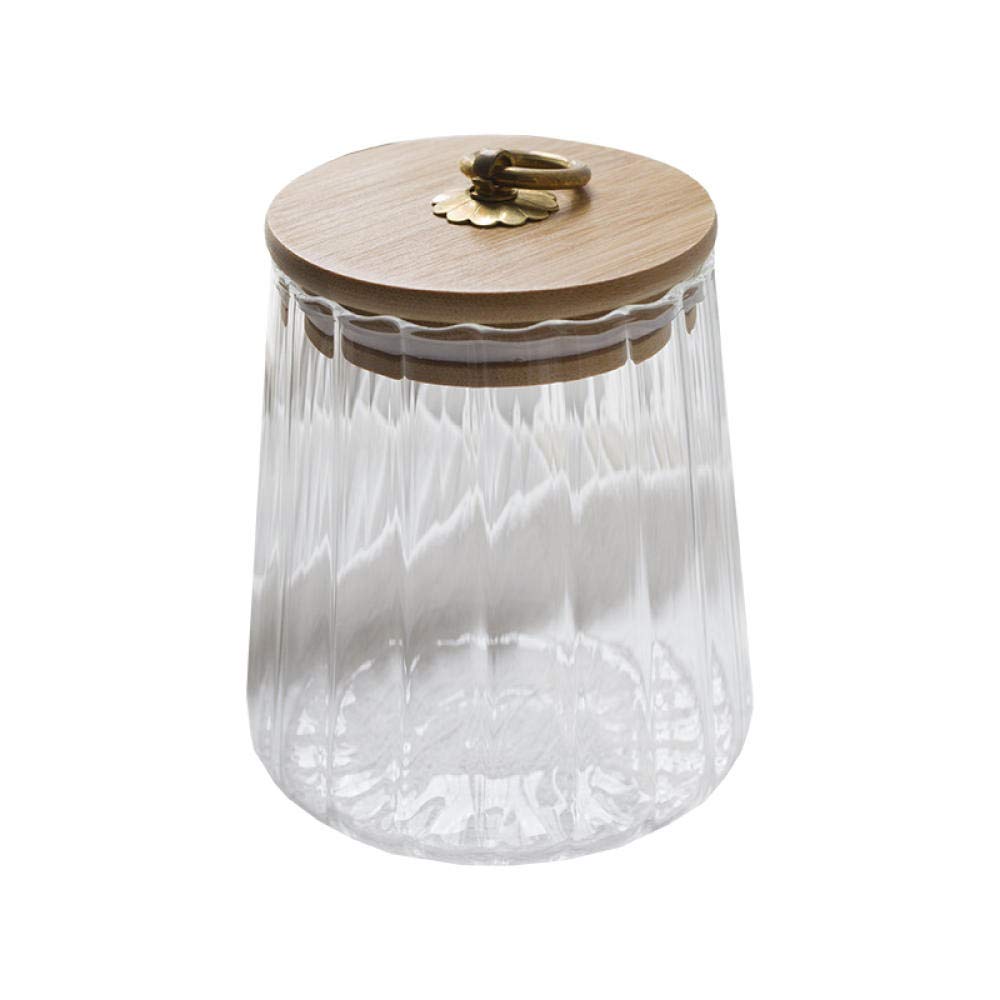 Cookie Jar Biscuit Barrel Airtight with Lid, Glass Storage Canister Jar, All Purpose Container Kitchen Container Canisters for Cookie or Nuts-Glass Sealed jar-A