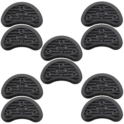 10 Pcs Rubber Sole Heel Savers Toe Plates Taps DIY Glue on Shoe Repair Pads Cover