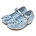YONIER Principessa Scarpe Festive Scarpe col Tacco da Principessa per Bambina Buona qualità Partito Scarpe Principessa Scarpe Eleganti, Blu, 28 EU