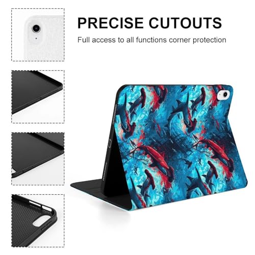 Coque iPad 10e génération 10.9 compatible version 2022 requin marteau - 4