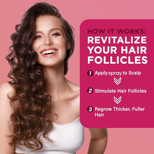 Image of 5% Minoxidil Spray for Women Hair Growth: Extra Strength Hair Regrowth Treatment - Revitalize Hair Follicles & Regrow Thicker, Fuller Hair - Hair Loss Solution - 3 Packs