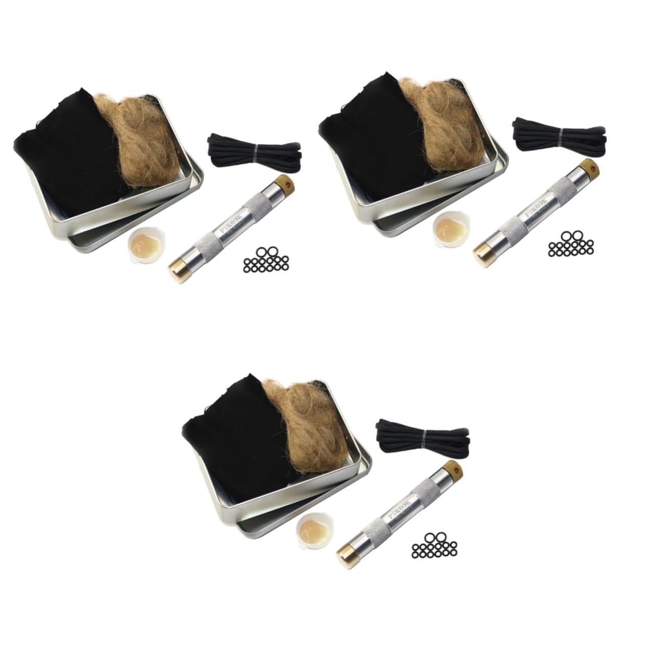 CLISPEED3pcs Piston Fire Tools Useful Emergency Fire Starter Outdoor Camping Equipment Hiking Instant Survival Tool Compression Torch