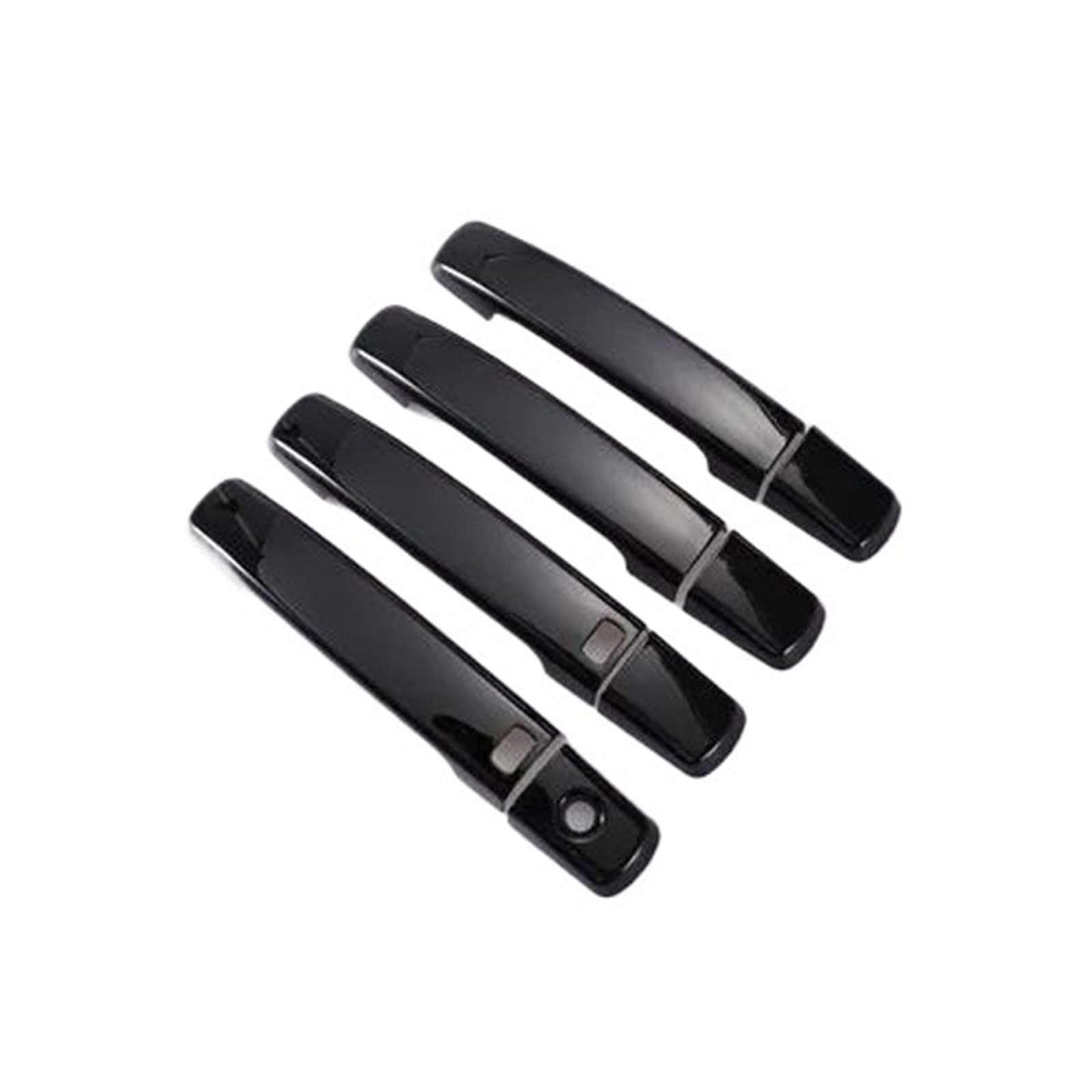 YIJIAVSX Glossy Black Chrome Car Door Handle Cover Stickers Styling for Nissan for Qashqai J10 2007-2013 (Black 2 Buttons)