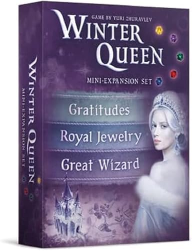 CrowD Games Winter Queen: Juego de mesa de mini-expansión | Juego de mesa familiar para adultos y adolescentes | A partir de 10 años | 1 a 4