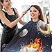 Baseballs Water Flames Haircut Apron Beauty Salon Capes Waterproof, Hair Color Capes for Salon 64.9 In x 55.1 In