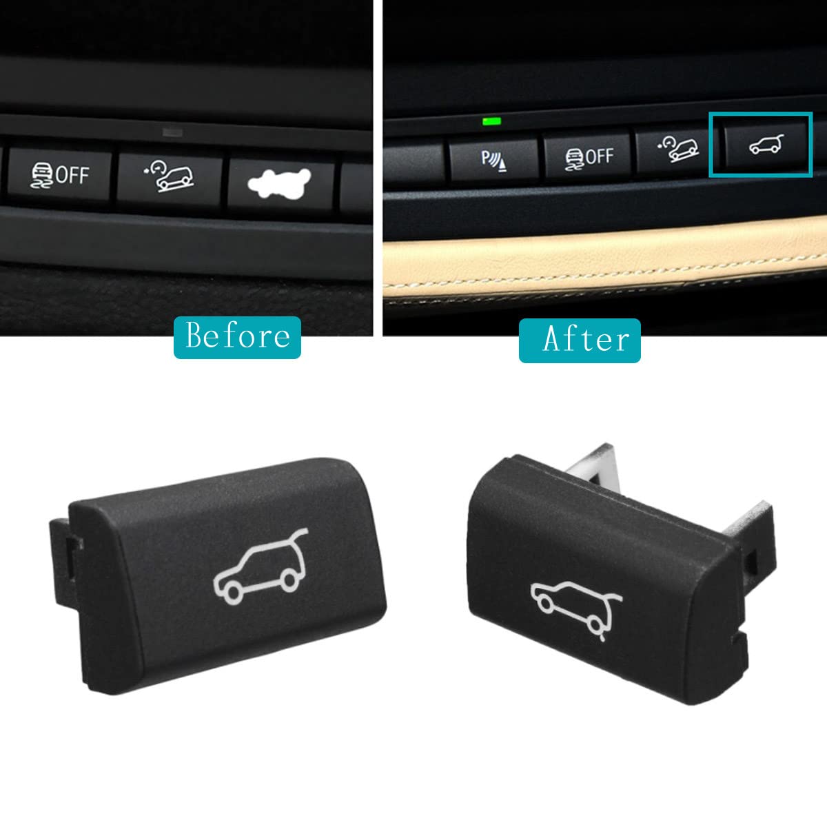 BOUTON CONTACTEUR OUVERTURE DE COFFRE Prévu Pour 208 308 2008 3008 5008