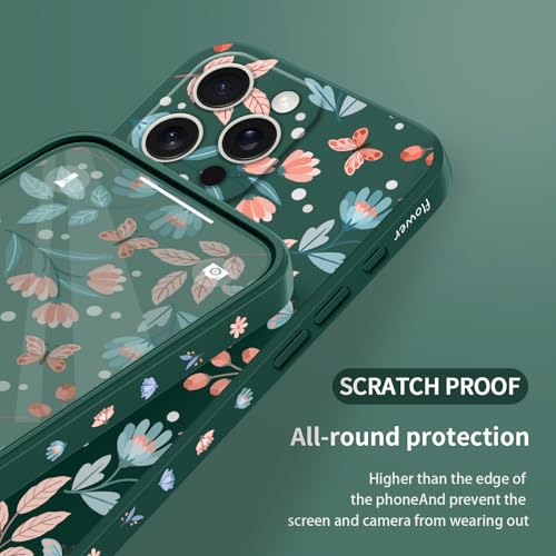Coque iPhone 16 Pro Max silicone vert feuille ultra fine avec doublure microfibre douce