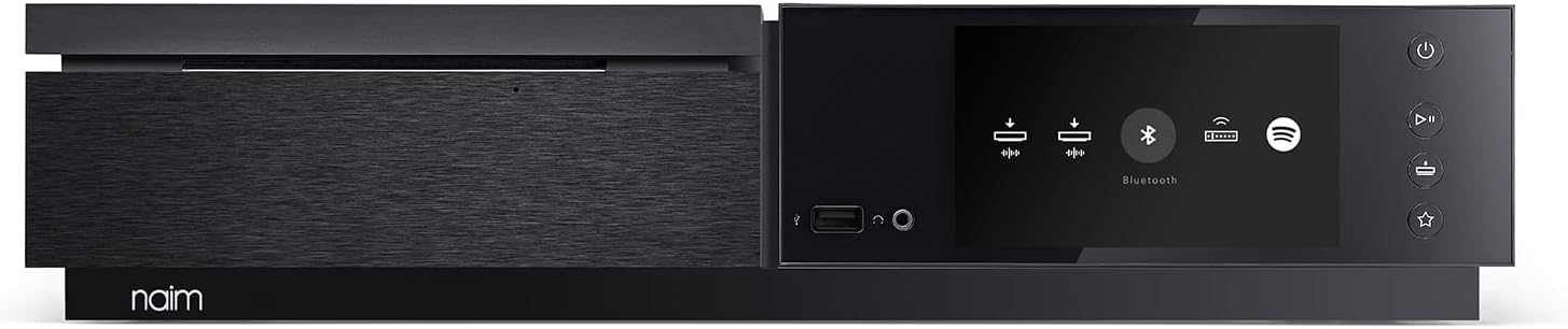 Naim Uniti Star display showing input options