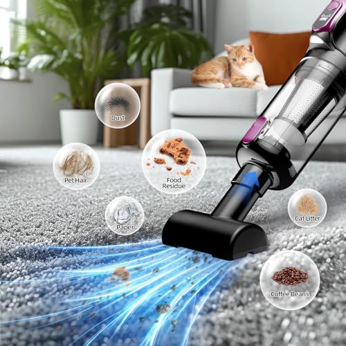 MONOZEL Cordless Handheld Vacuum Cleaner, 18000Pa 2 in 1 Car Vacuum CleanerandAir Duster, - image 3