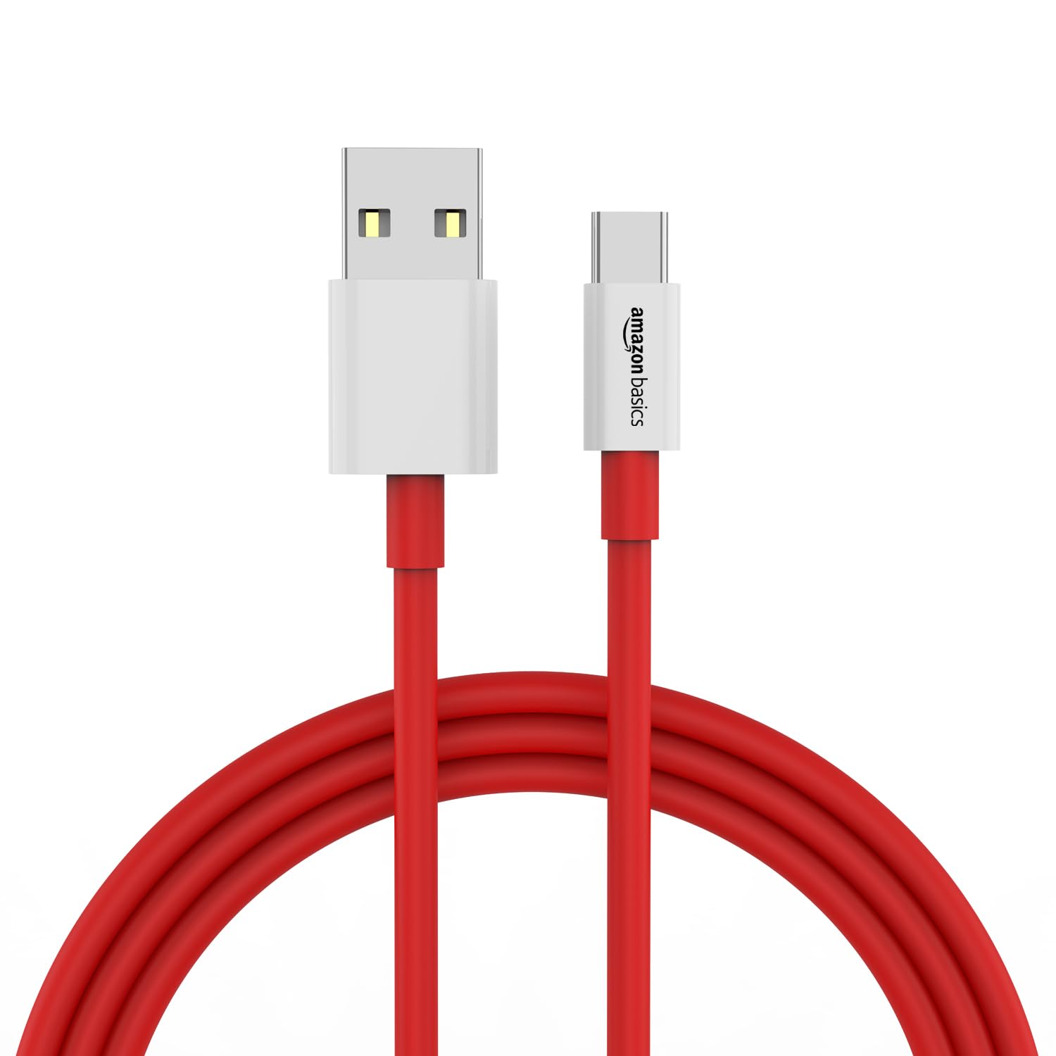 amazon basics 100W Dash Warp Charging Cable |USB-A to TypeC | Fast Charging | Data Sync Cable Cord | For OnePlus 11, 11T, OnePlus 10, 10T / 9 / 8T / 8 pro & Other Type C Devices | 1 Meter (Red)
