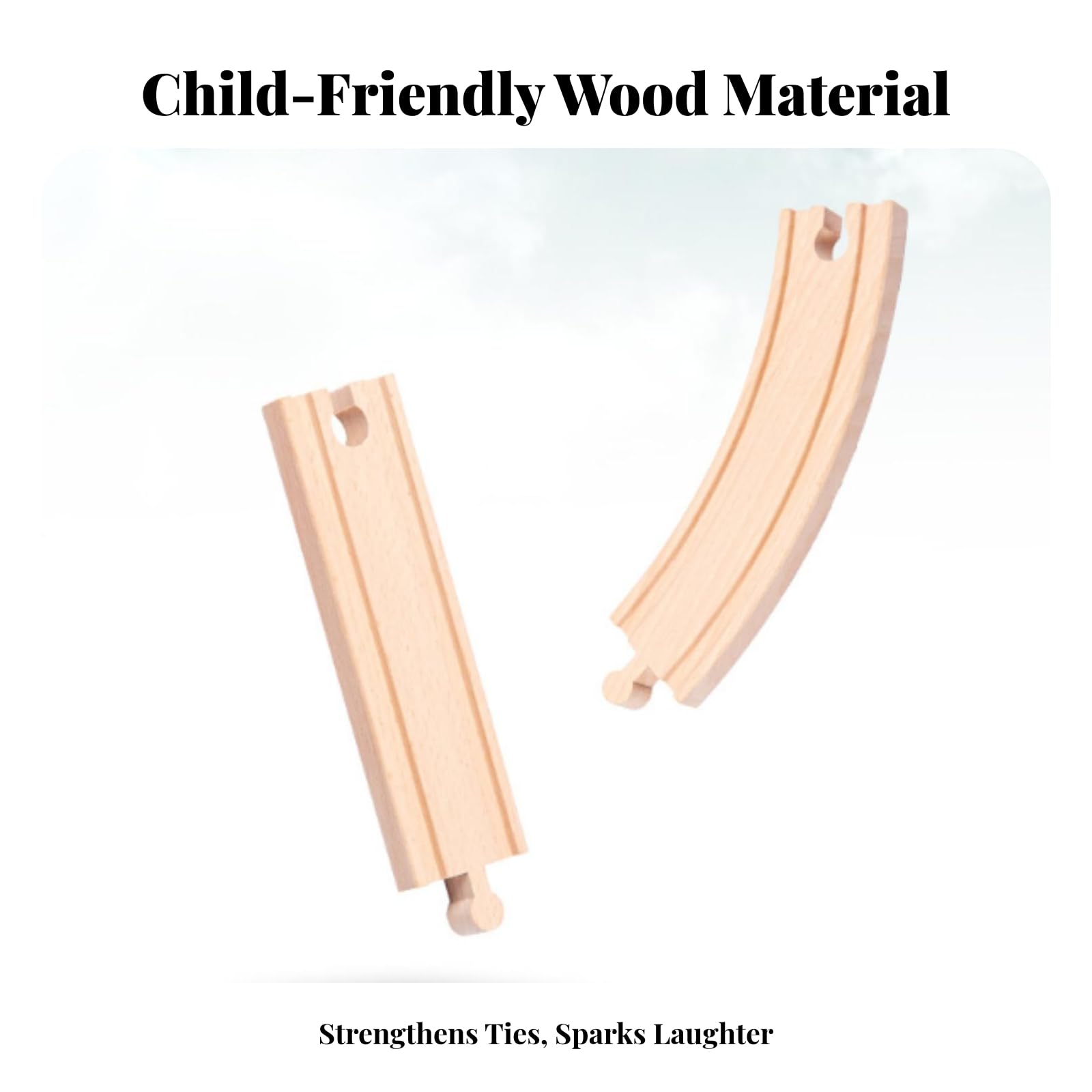 Pista Tren Madera Accesorios Incluidos Vías Encajables Madera Pasaje Subterráneo Rojo Accesorio vía Tren
