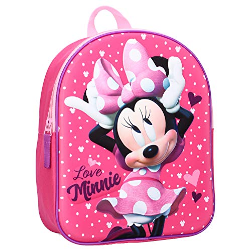 Mybagstory Kinderrucksack Minnie Maus, Rosa | 32 Cm, Mit Verstellbaren Trägern, Für Kindergarten & Grundschule