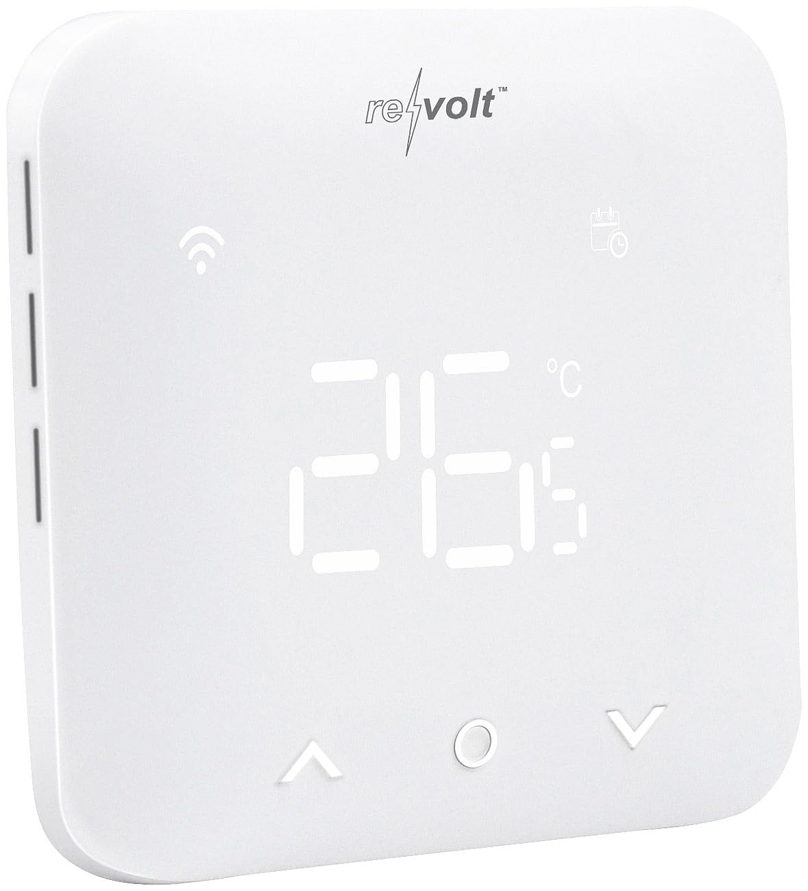 revolt Zubehör zu Raumthermostat Digital: WLAN-Wandthermostat Slave für Fußbodenheizungs-Steuerung FHS-800.app (WLAN-Fußbodenheizung-Thermostat, Heizung Steuerungen/Regelung, Zeitschaltuhr)
