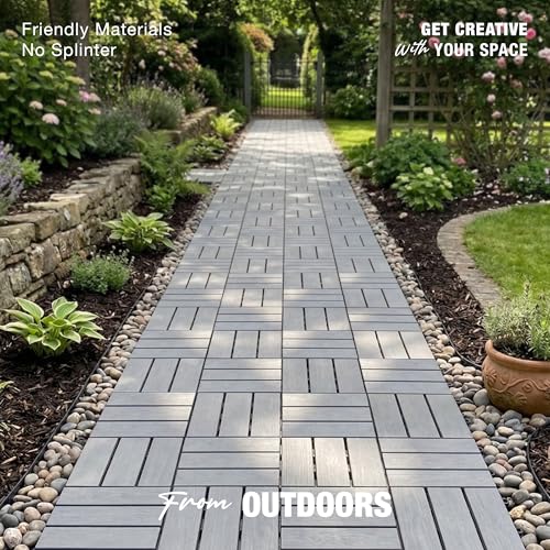 Image of Decking Tiles - Mother (Gray - Crossed)