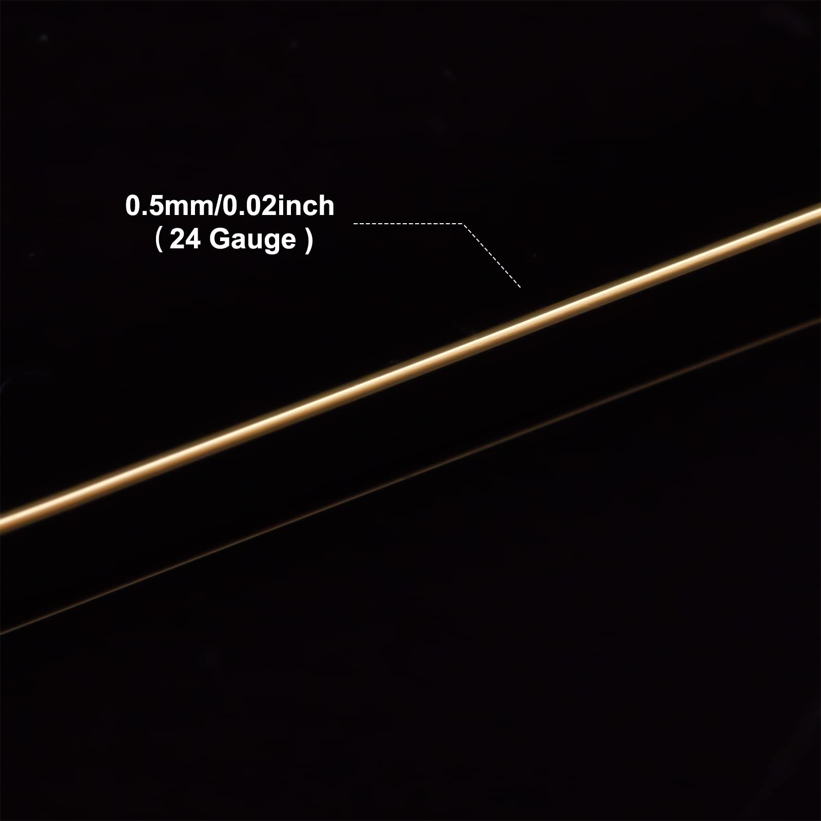 Snapklik.com : 24 Gauge 87 Yards Jewelry Beading Wire Light Gold ...