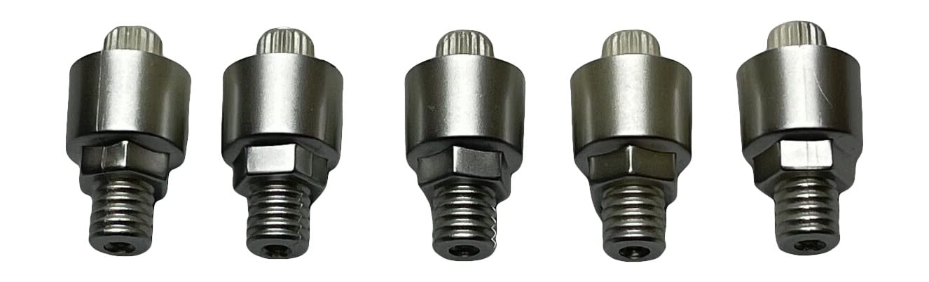 Ballistic 978 Cannon Silver Press in Replacement Wheel Face Bolts 5 PCS