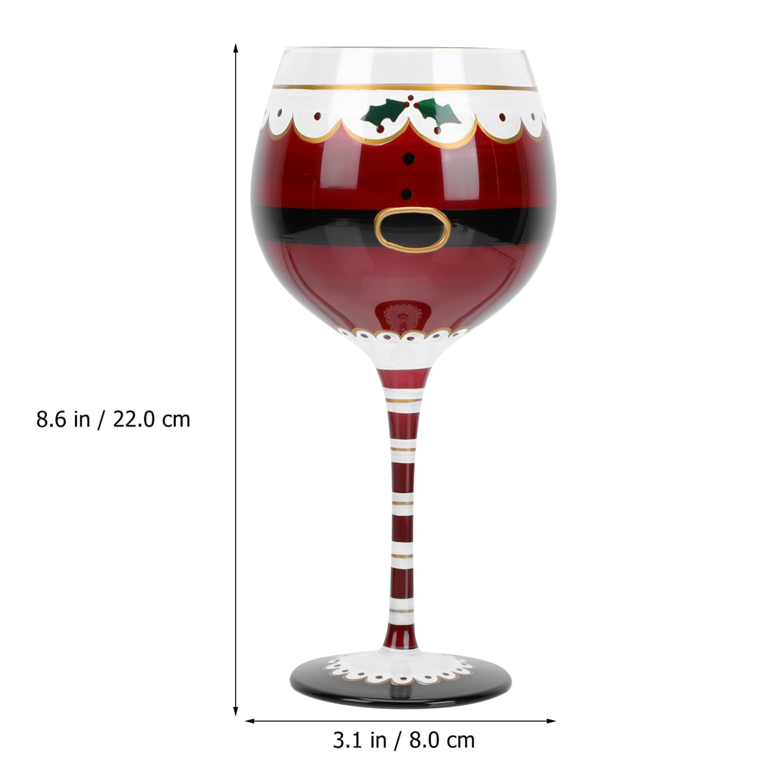 Verre à Vin Décoratif Motif Bonhomme De Neige - Verre Borosilicate Transparent 300ml - Décoration De Noël - 4