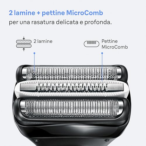 Braun Serie 3 + 32B, Testina Braun Serie 3 ORIGINALE Per Rasoio Elettrico Barba, Recupera il 100% delle Prestazioni Del Tuo Regolabarba Uomo, Compatibile con i Rasoi Series 3+ and Series 3 ProSkin - Immagine 2