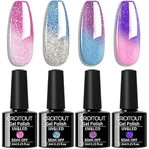 Croitout Colour Changing Gel Nail Polish Set Cover