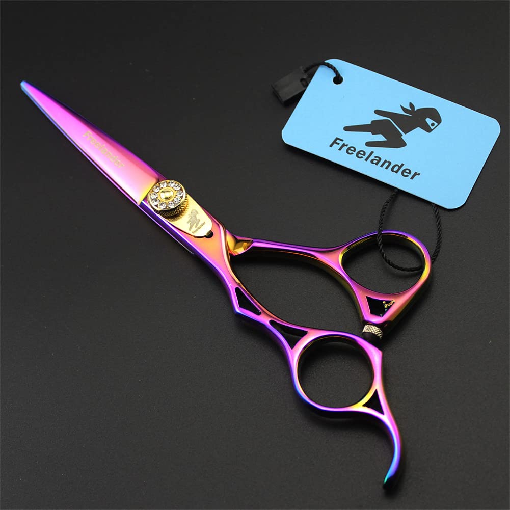 Ciseaux À Couper Les Cheveux De La Main Gauche De 5,5 Pouces, Ciseaux De Coupe De Cheveux en Acier Inoxydable 440C, Barbiers Ou Usage Domestique, Léger Et Net