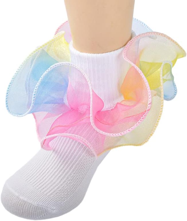 Miniatura 2 de Newborn Baby-girls Socks and Bow Infant Toddler Dress Socks