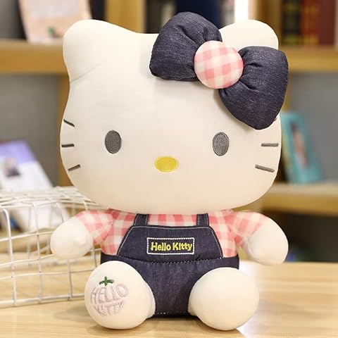 SFODTN Hello Kitty Plush Dolls Cute Plushies Dolls Toy Children's Doll, Cartoon Birthday for Rag Doll Children's Toy, Soft Cute Stuffed Doll Game Figurine Plush Gift For Children, Party Gifts 30cm Cover