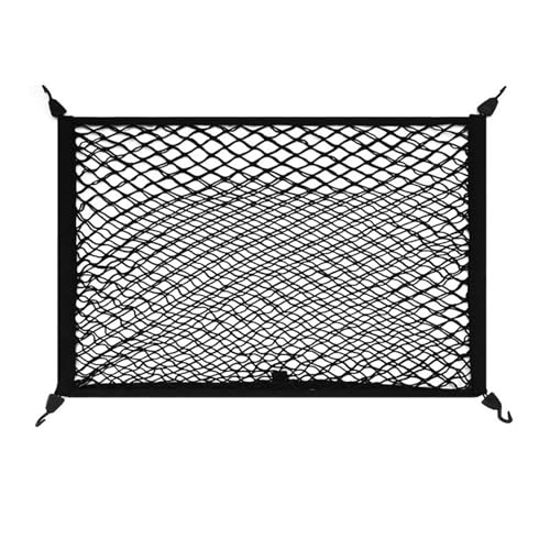 Red Maletero Coche para FIAT Freemont/Idea/Linea/Multipla/Panda/Punto/Qubo, Com 4 Ganchos Elástica Maletero Automóvil Red Coche Accesorios,B Double Layer-60 * 40cm