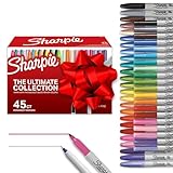 Sharpie Permanent Markers Ultimate Collection Ultra Fine And Fine Tip Markers Great For Teacher And Classroom Supplies Art Supplies Bulk Marker Set Assorted Colors 45 Count