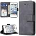 Produktbild Lelogo iPhone 5/ 5S Hülle, iPhone SE Handyhülle Kompatibel für iPhone 5/5S/SE Lederhülle, Handytasche Schutzhülle Tasche Flip Brieftasche Case [Premium PU Leder] mit Kreditkartenhaltern (Schwarz)