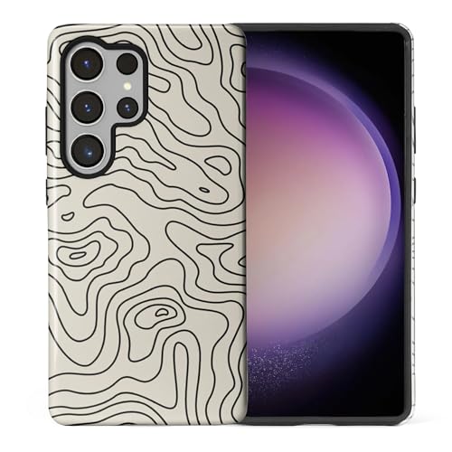Coque Samsung S25 Ultra vintage noire et blanche élégante