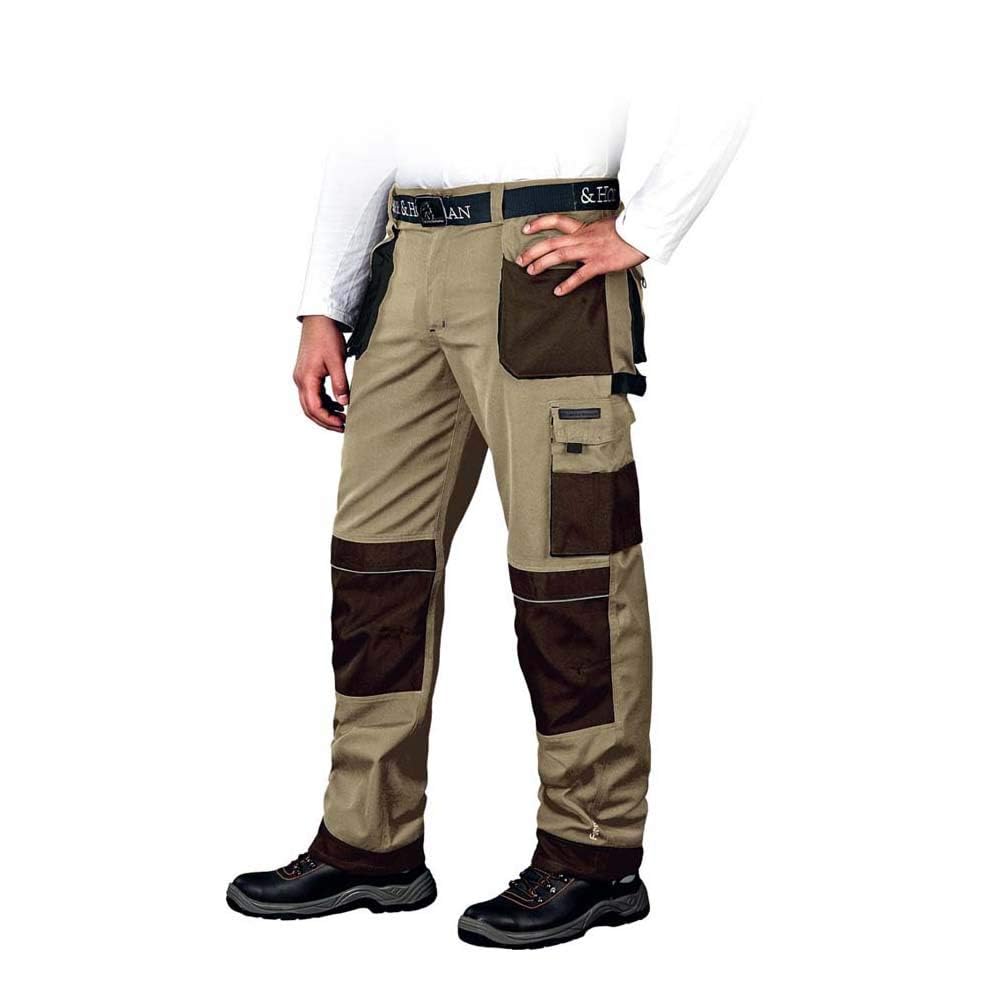 Leber&Hollman LH-FMN-T_BE348 Formen Protective Trousers, Beige-Brown-Black, 48 Size