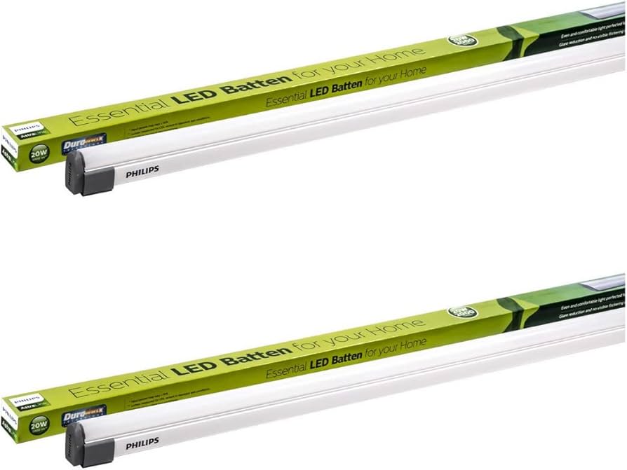 Philips 61018 Astra Line 4ft LED Batten (Warm White, Pack of 2