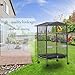 Sinopet Parakeet Bird Cage, 33‘’ Parrot Cage with Breeding Bird Nest Windows,Parrot Toys,Perch,Parakeet Cage Accessories,for Cockatiels,Finches,Lovebirds,Conure,Budgie, Canaries,Quaker,Pigeon Eclectus