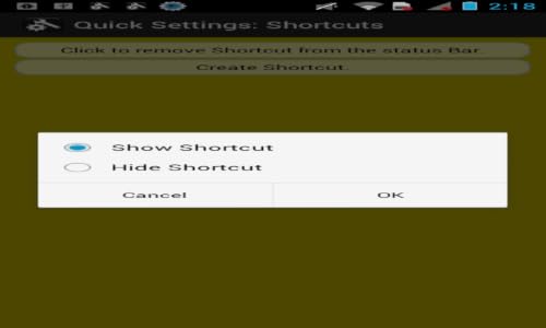 Quick Settings: Shortcuts – vue 5