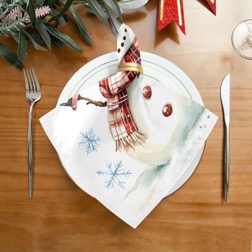 Servilletas de tela Navidad multicolor set x6 20x20 in miniatura 3