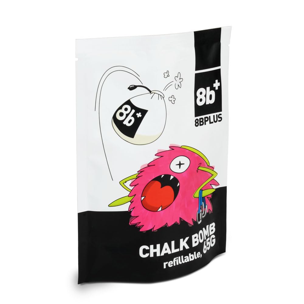 8B PLUS High Purity Magnesium Carbonate in a Refilable Chalk Sock. 100% Pure MGCO3 Torba magnezowa, Dorośli Unisex, Wielobarwny (Wielobarwny), Jeden rozmiar