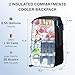 SPARTER Backpack Cooler Insulated Leak Proof 33 Cans, 2 Insulated Compartments Thermal Bag, Portable Lightweight Beach Travel Camping Lunch Backpack for Men and Women