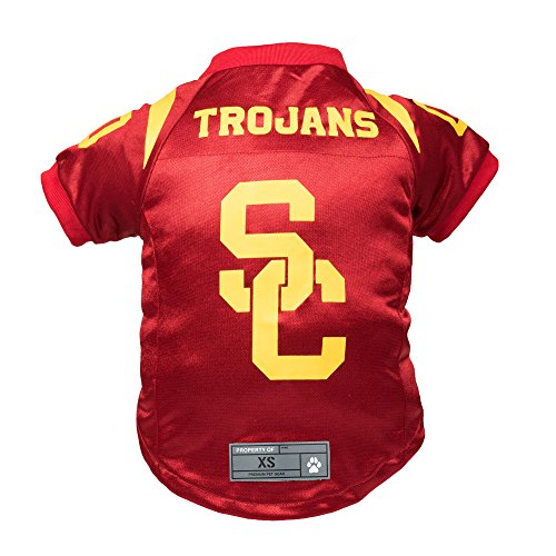 Littlearth NCAA USC Trojans Premium Pet Jersey, Team Color, X-Small