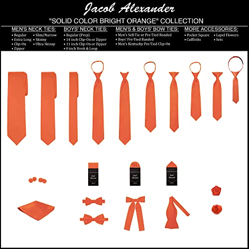 Image of Jacob Alexander Men's Pocket Square Solid Color Handkerchief