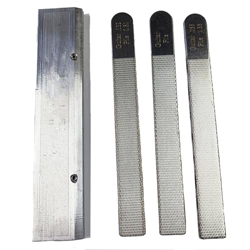 Guitar Nut Files Nut Slotting Files Set, 3PCS Fret Crowning Files Luthier Tools and Guitar Polished Tool