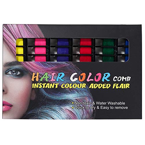 Anjetan 6PCS Hair Dye Comb Professional Mini Hair Color Comb Hair Chalk