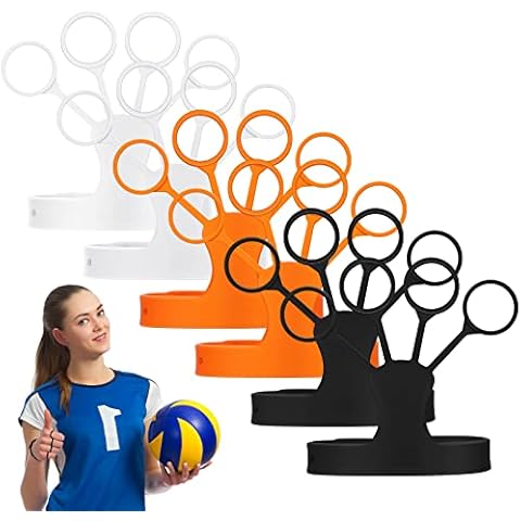 Haull 6 Pieces Basketball Shooting Aid Flickglove Basketball Training Equipment Basketball Trainer for Improving Shot and Power Stretchy Silicone Glove for Ball Sports Cover