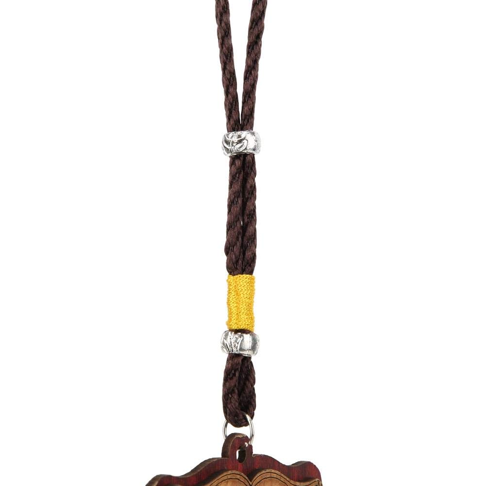 Ornamento Auto Islamico In Legno - Ciondolo Specchietto Retrovisore Con Nappa, Decorazione Musulmana - Foto 3