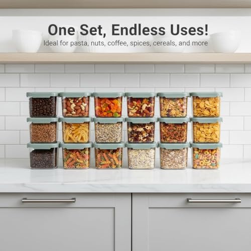 Image of Raawan Plastic Storage Containers Set for Kitchen | Leak-Proof Pantry Organizers for Grains, Pulses, Cereals, and Dry Fruits | Durable, Space-Saving Design (4, 510)