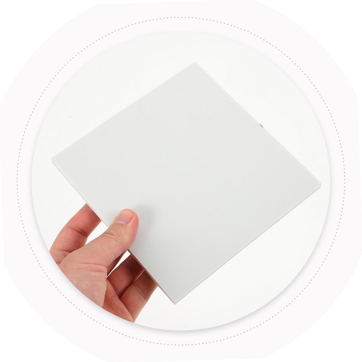 Generic Square Ceramic Tiles for Painting Blank White Porcelain Coasters for DIY Art Crafts and Home Projects Smooth Finish for Easy Painting and Glazing