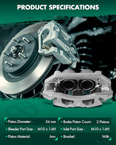 Image of SCITOO Front Left Brake Caliper With Bracket 18B5009 Compatible For Dodge Dakota 2005-2008 For Dodge Ram 1500 2006-2008 For Mitsubishi Raider 2006-2009