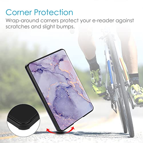 Image of Fintie Slimshell Case for 6 inch Kindle Paperwhite (10th Generation, 2018 Release) - Premium Lightweight PU Leather Cover with Auto Sleep /Wake for Amazon Kindle Paperwhite E-Reader, Lilac Marble